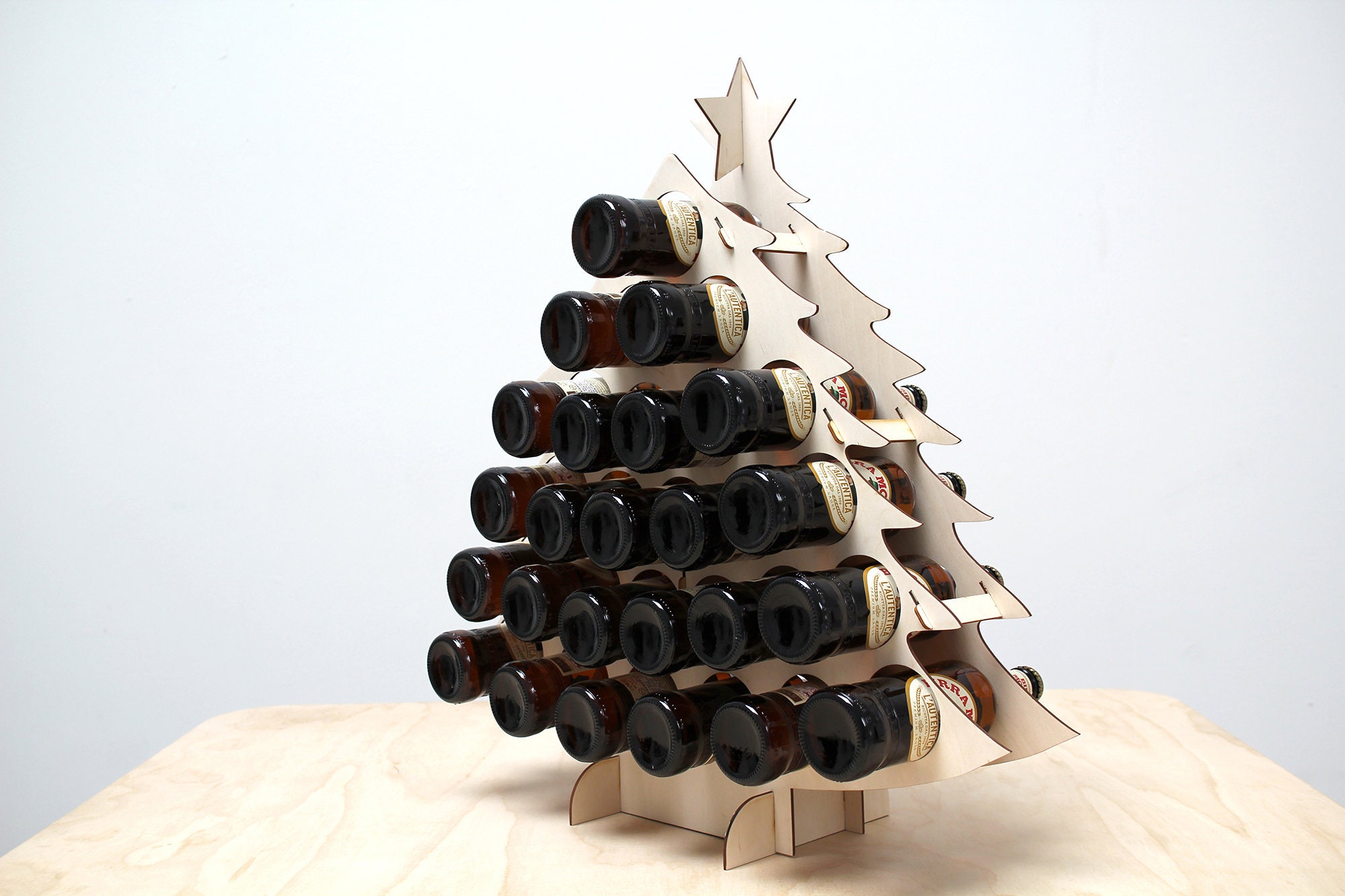 Bottle Christmas Tree Advent Calendar for Etsy UK