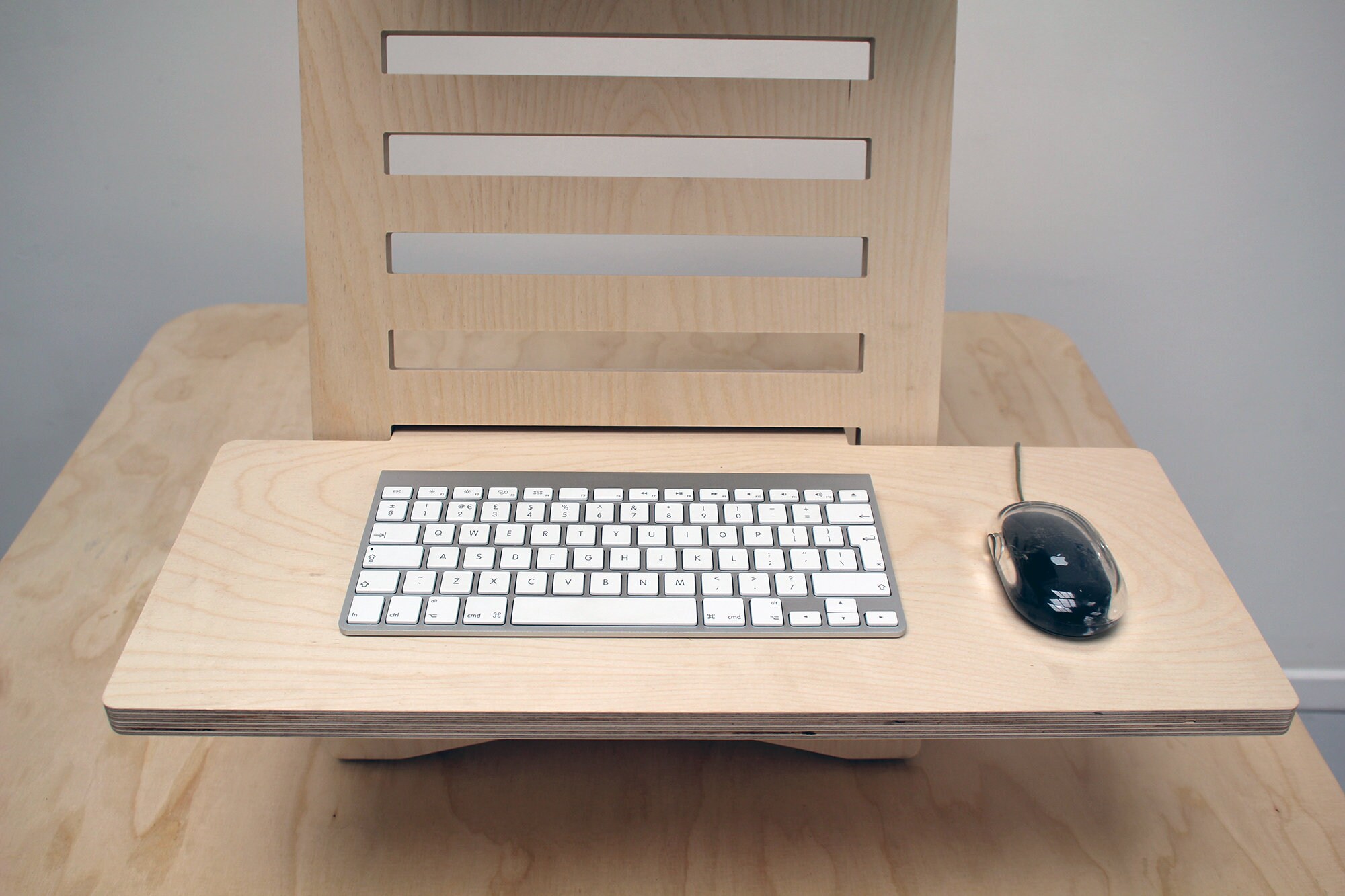 Plywood Standing Desk Converter / Laptop Stand /Height Etsy