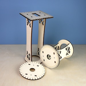Full Kumihimo Marudai Craft Kit, Desktop Kumihimo, Craft Lover Gift, Portable Kumi Stand, Braid Loom Wheel, Japanese Kumihimo, Braiding Tool