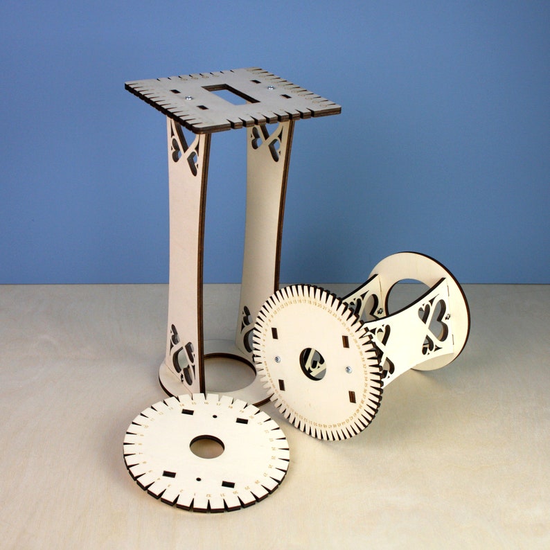 Full Kumihimo Marudai Craft Kit, Desktop Kumihimo, Craft Lover Gift, Portable Kumi Stand, Braid Loom Wheel, Japanese Kumihimo, Braiding Tool