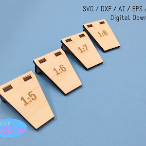 Schwalbenschwanz Gehrungsschablone Laser Cut Datei - für Glowforge Epilog K40 Cricut Projects Laserschneiden Download - DIGITALER DOWNLOAD