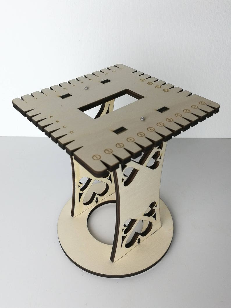 SQUARE Kit Kumihimo Stand Holder Table Slot Disc Braiding Loom Etsy