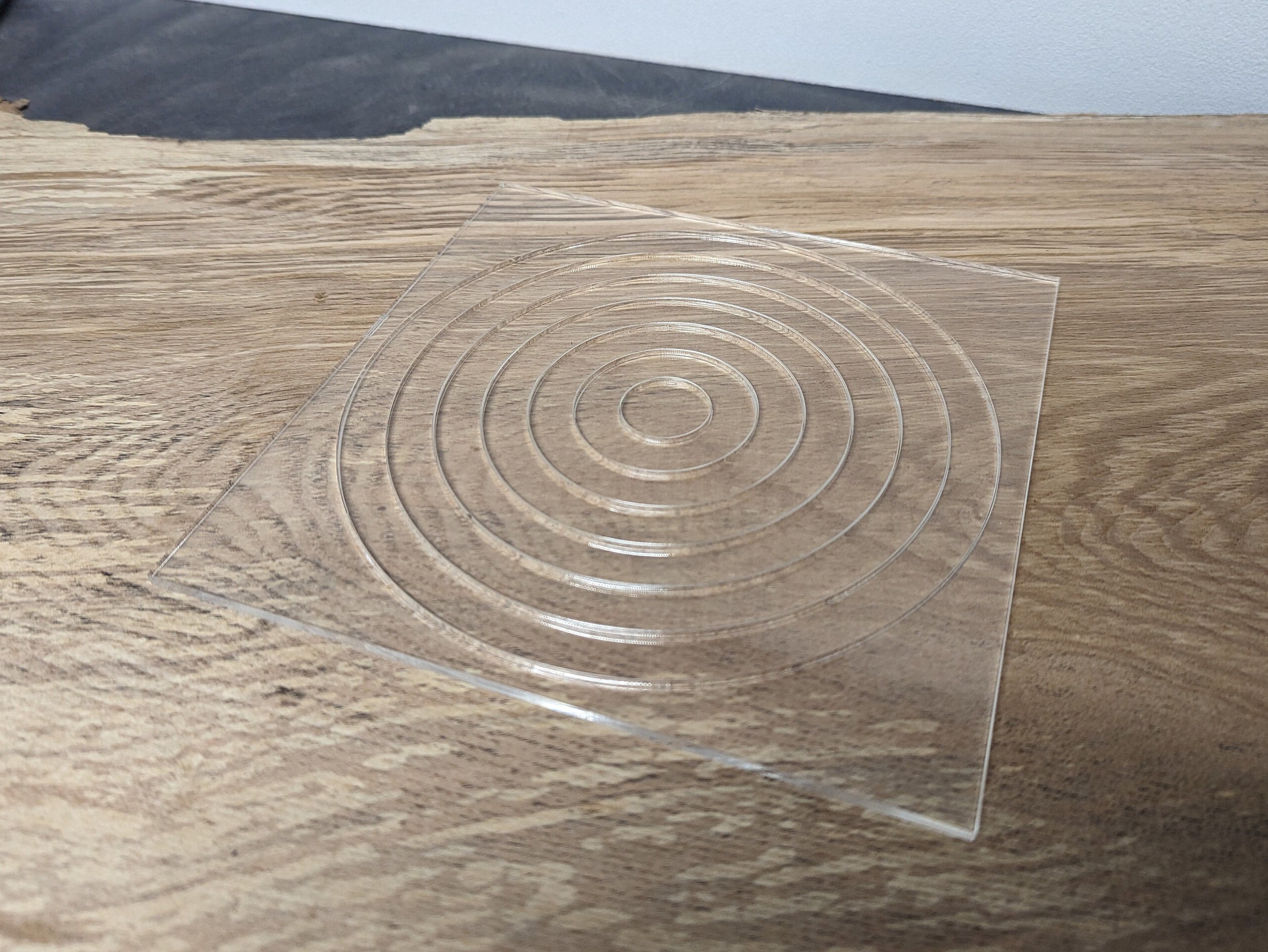 Lot De 8 Gabarits De Routeur En Acrylique - Gabarits D'incrustation Pour Cercles De 0,98" à 7,87" De Diamètre - 4