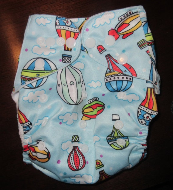 Adjustable Snap Reusable Pocket Cloth Diaper Cover Hot Air Etsy