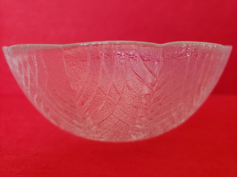 4 Arcoroc Country Wheat Clear Pressed Glass Cereal Soup Bowls Vtg Set Durand Usa Kitchen Dining Dining Serving Cospicon Com