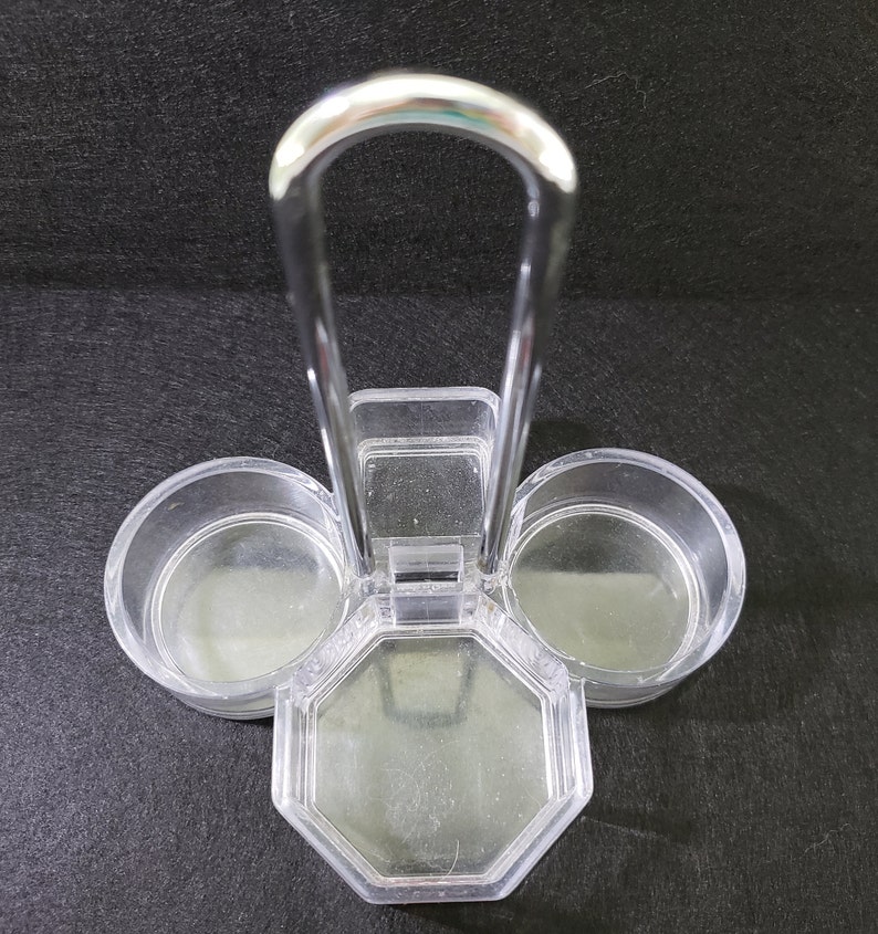 Heinz CONDIMENT CADDY Server Carrier Clear Acrylic & Chrome Etsy