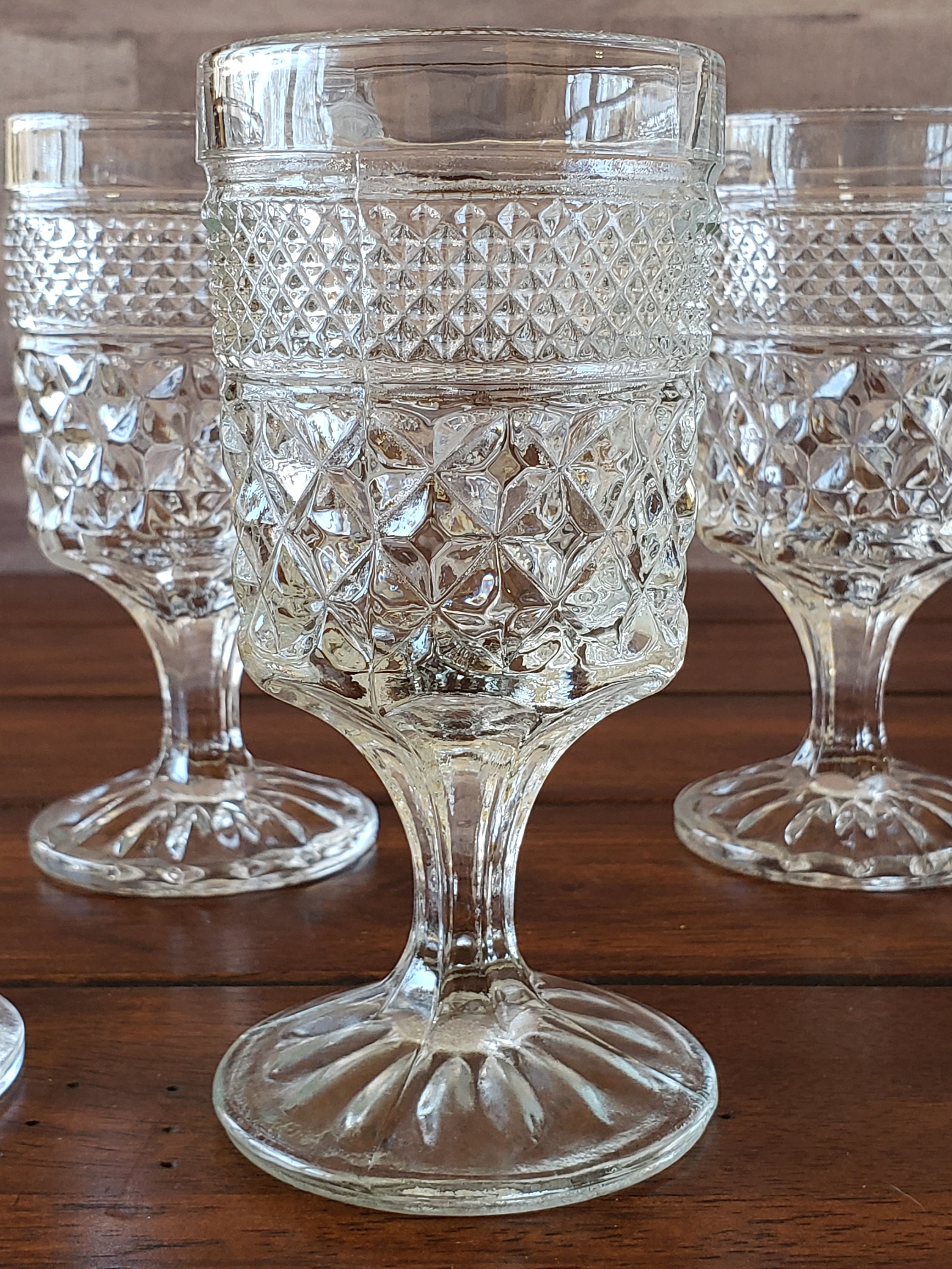 5 Clear Wexford Glasses by Anchor Hocking Vintage Bar Ware & Etsy