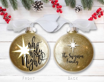 Oh Holy Night Ornament Etsy