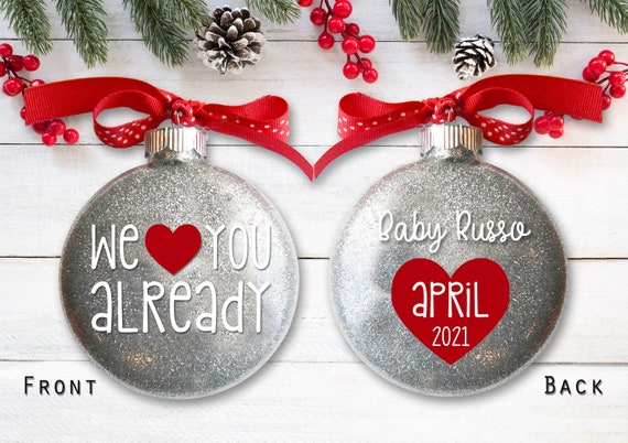 expecting baby ornament