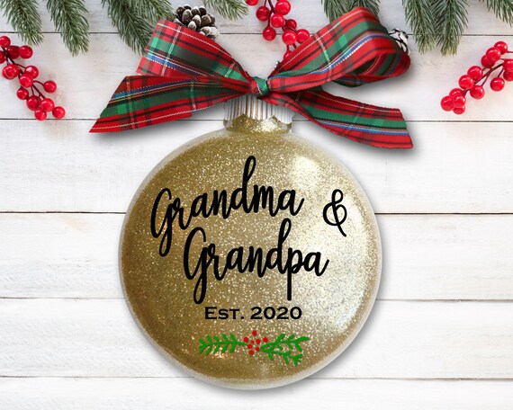 pregnancy announcement ornament for grandparents