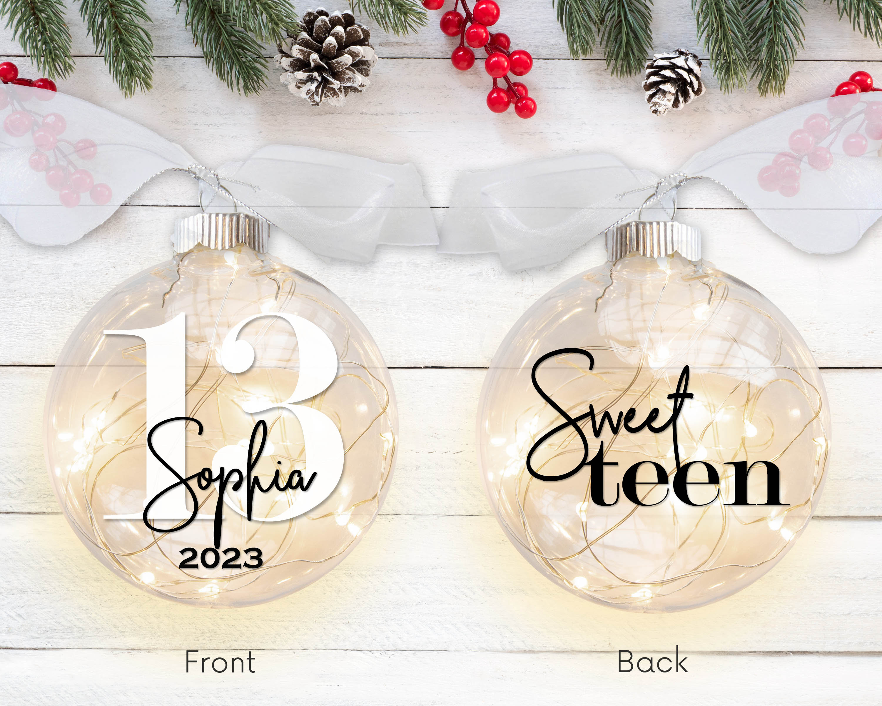 Teenager christmas store ornament