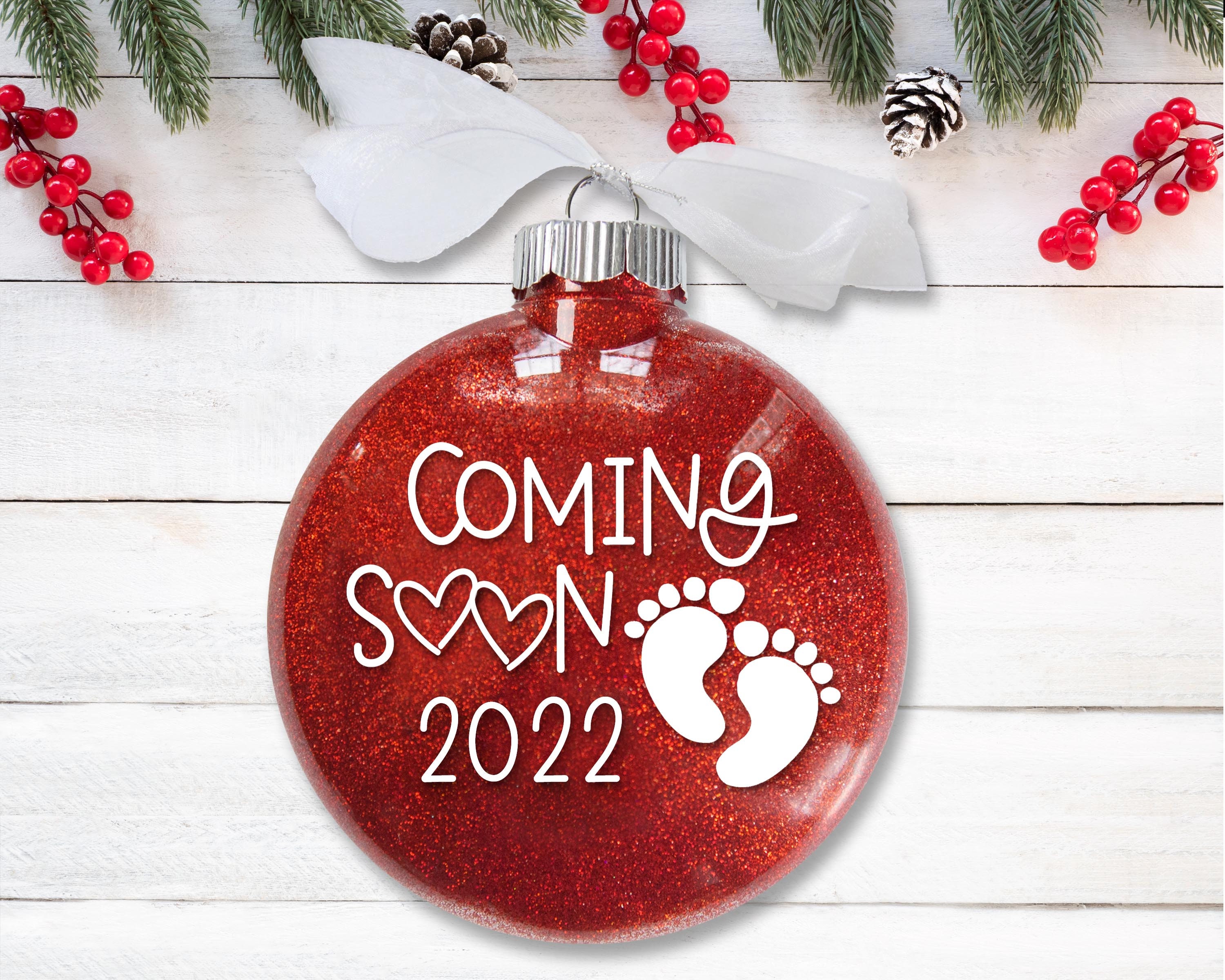 Usmail Christmas Eve 2022 Pregnancy Announcement Baby Coming Soon 2022 Christmas | Etsy