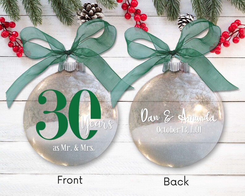 30th Anniversary Christmas Ornament 