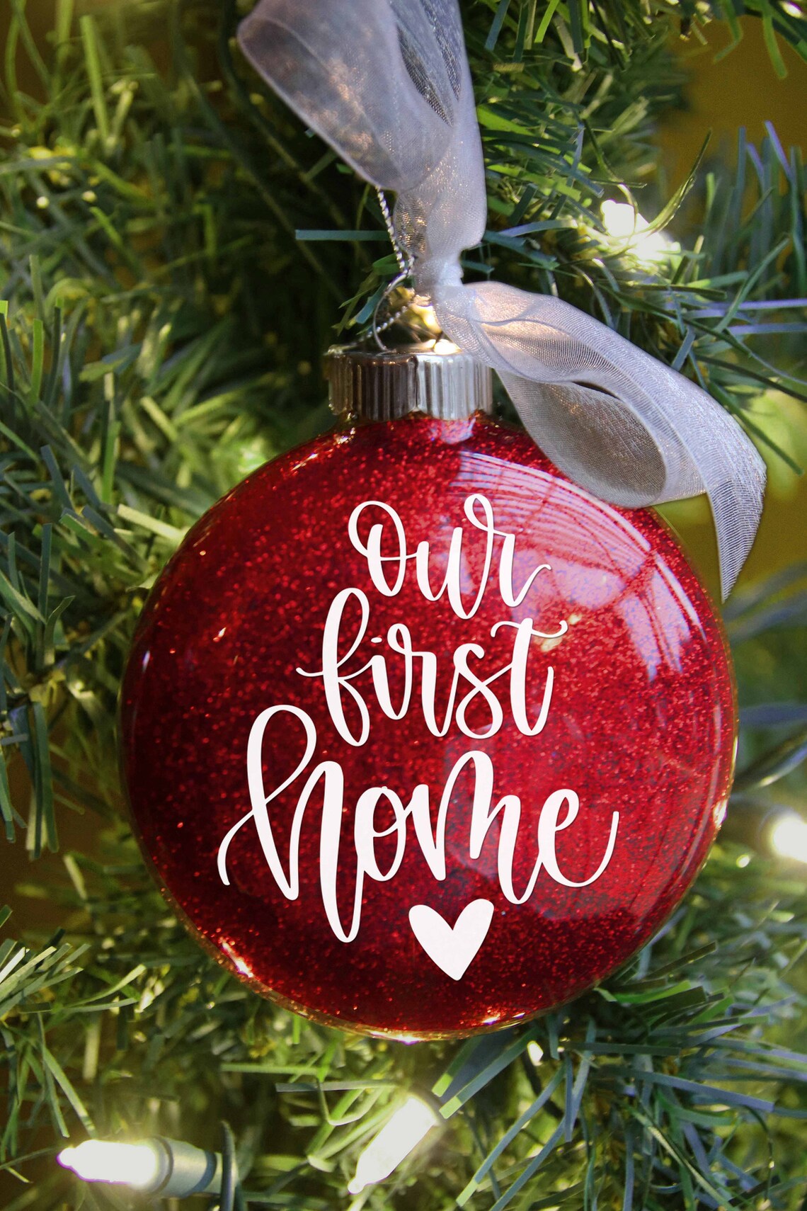 Our First Home Christmas Ornament Personalized New Homeowner Etsy