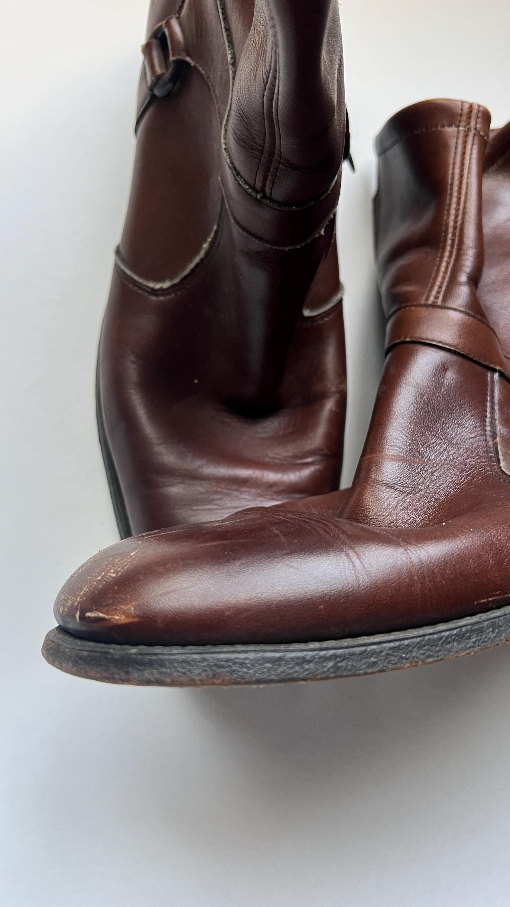 Vintage Breather Wright Ankle Boot Oxblood Red/brown Leather  display picture 3