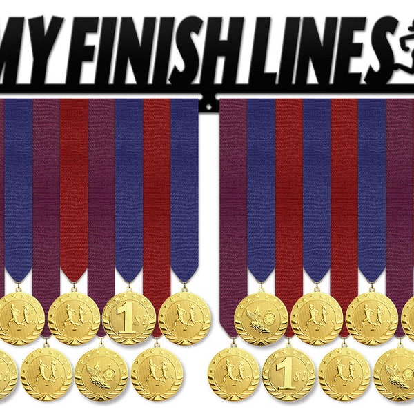 My Finish Lines Woman - Motivational Running Medal Hanger