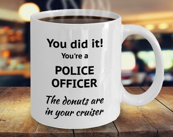 Police Officer Mug, Donuts Cruiser Gift
