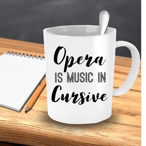 Phantom of the opera gift, Gift for opera lover, Theater gifts, Voice teacher mug, Opera music student coffee mug