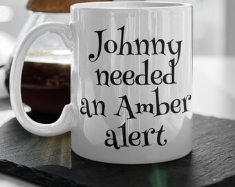 Johnny Depp Mug, Amber Alert, Depp Trial Fan Gift