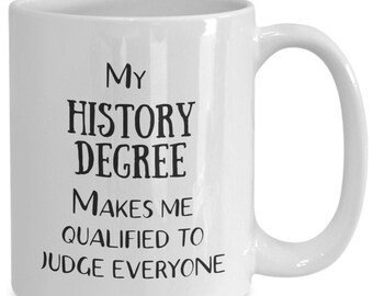History teacher, Masters degree gift, History mug, History degree gift, College graduate, History Professor mug