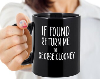 George Clooney Cup, Gift for Clooney Fan, Vintage Actor Mug, George, Clooney Lover Gift, George Clooney Coffee Mug