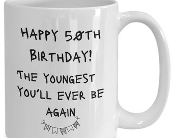 50th Birthday Mug, Gag Gift for 50th Birthday, Getting Old Mug, Sarcastic Aging Gift