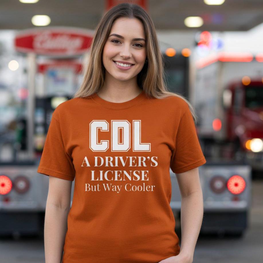 CDL License T-shirt: Commercial Driver Gift - Etsy