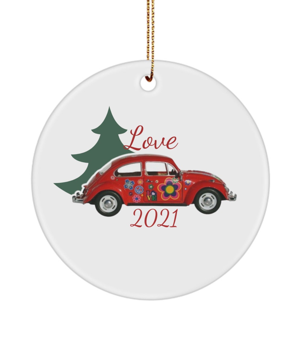 Vw Christmas Ornament Vw Bug Keepsake Love Ornament 2021 Vw Etsy UK