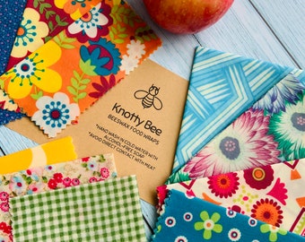 Super set of 15 Beeswax Food Wraps Variety pack, reusable food wrap