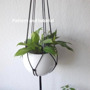 Macrame Plant Hanger DIY Tutorial: Minimalist E-Pattern (Digital Download)
