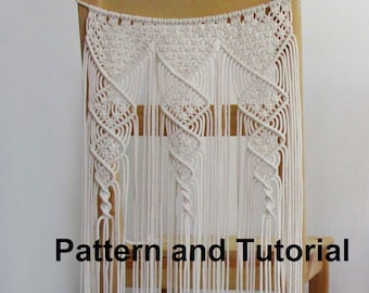 Macrame Chair Back DIY Tutorial: Bohemian Wedding Decor (Digital Download)