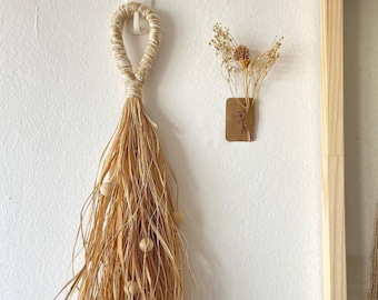 Custom size Mini or Extra Large Macrame wall hanging - Hippie Boho woven Earthy Wall Art tassel, jute, raffia, organic wool -Bedhead-nursery