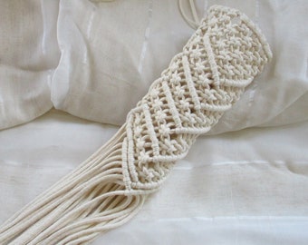 Bridal Macrame Bouquet Wrap or pot wrap,Boho Bouquet Holder