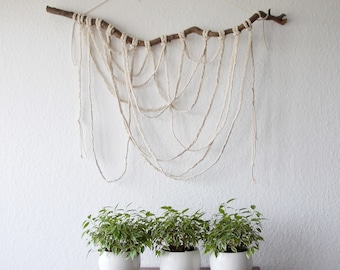 Macrame wall hanging-contemporary Wall Art - Custom size Bohemian-nursery decor- Fiber art-Southwestern style -wedding-Bedhead