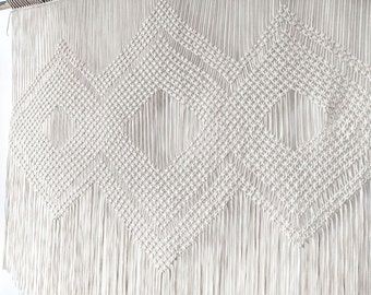 Macrame Patterns -Curtain Wall Hanging Pattern- DIY tutorial for Extra Large wall decor or wedding backdrop- digital , e-pattern,   pdf