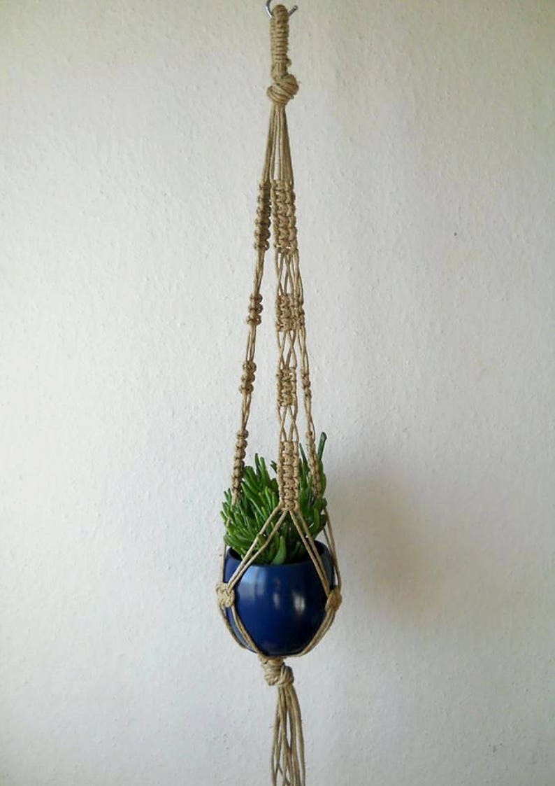 Twine Macrame plant hanger 31 80 cm long can be made Etsy