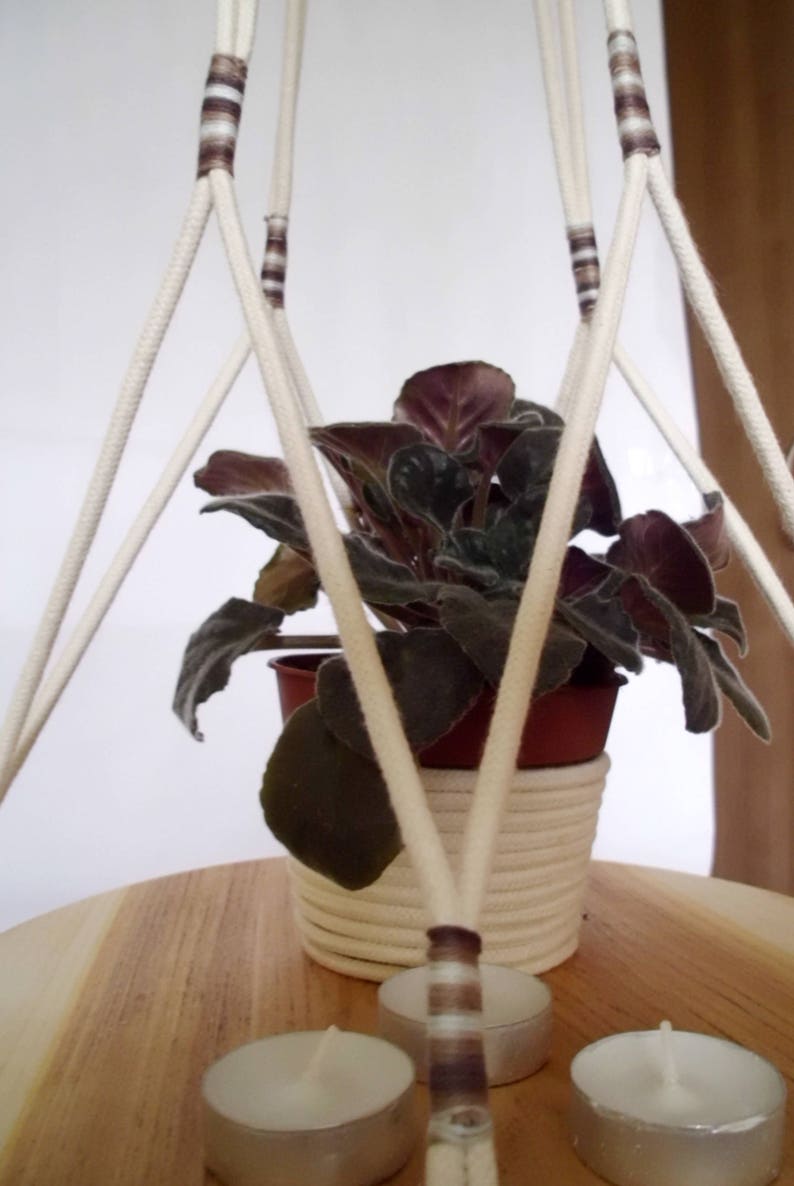 Macrame plant hanger100 cotton rope 51�� 130 cm Etsy