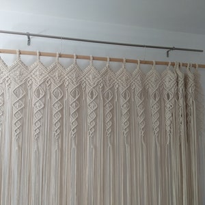 DIY Tutorial for Macrame Curtain, Wedding Backdrop, Custom Length/width ...