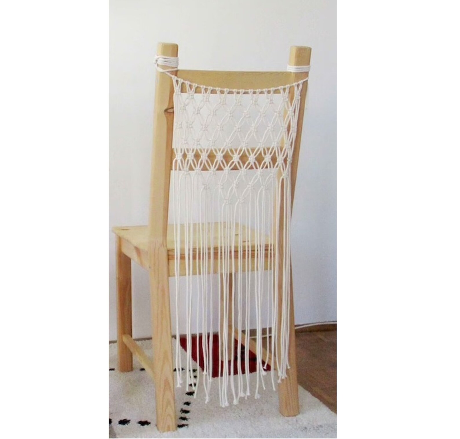 DIY Beginner Tutorial for Macrame Chair Backs Wedding Chair Etsy