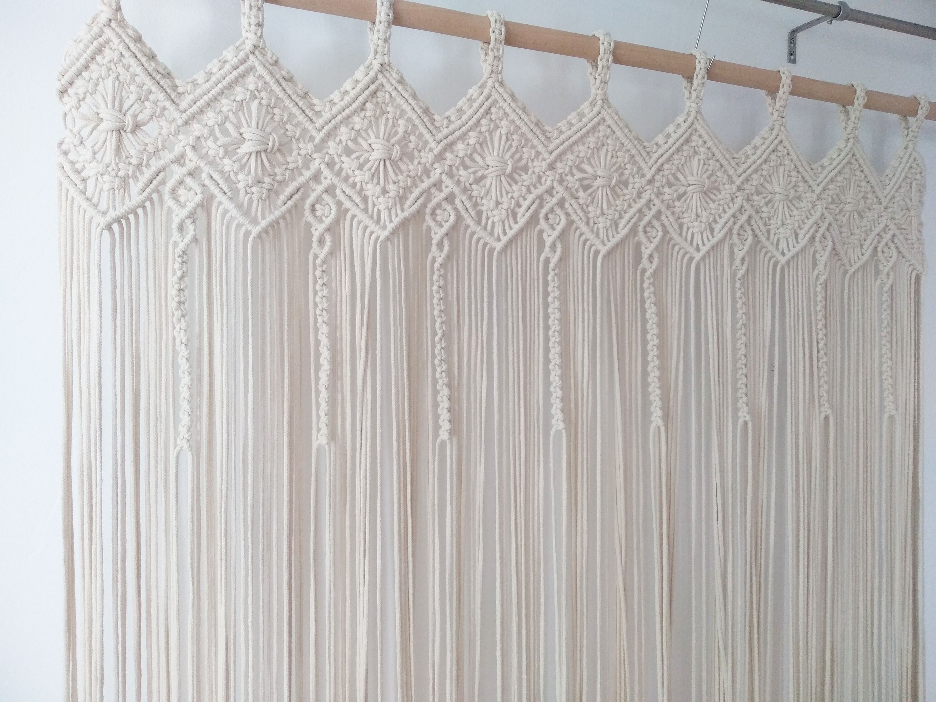 Window Macrame Patterns Macrame Curtain DIY Tutorial: Boho Window Covering (PDF Pattern) - Etsy ...