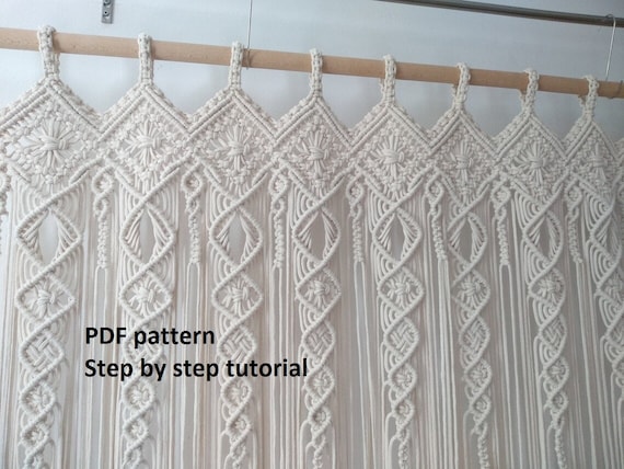 Macrame curtain patterns discount