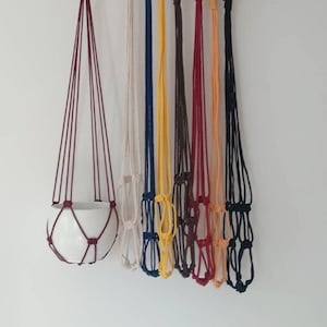 DIY tutorial for macrame minimalist plant hanger no tassle, no tassel, no tail digital download, macrame e-pattern, DIY plant hanger pdf image 3