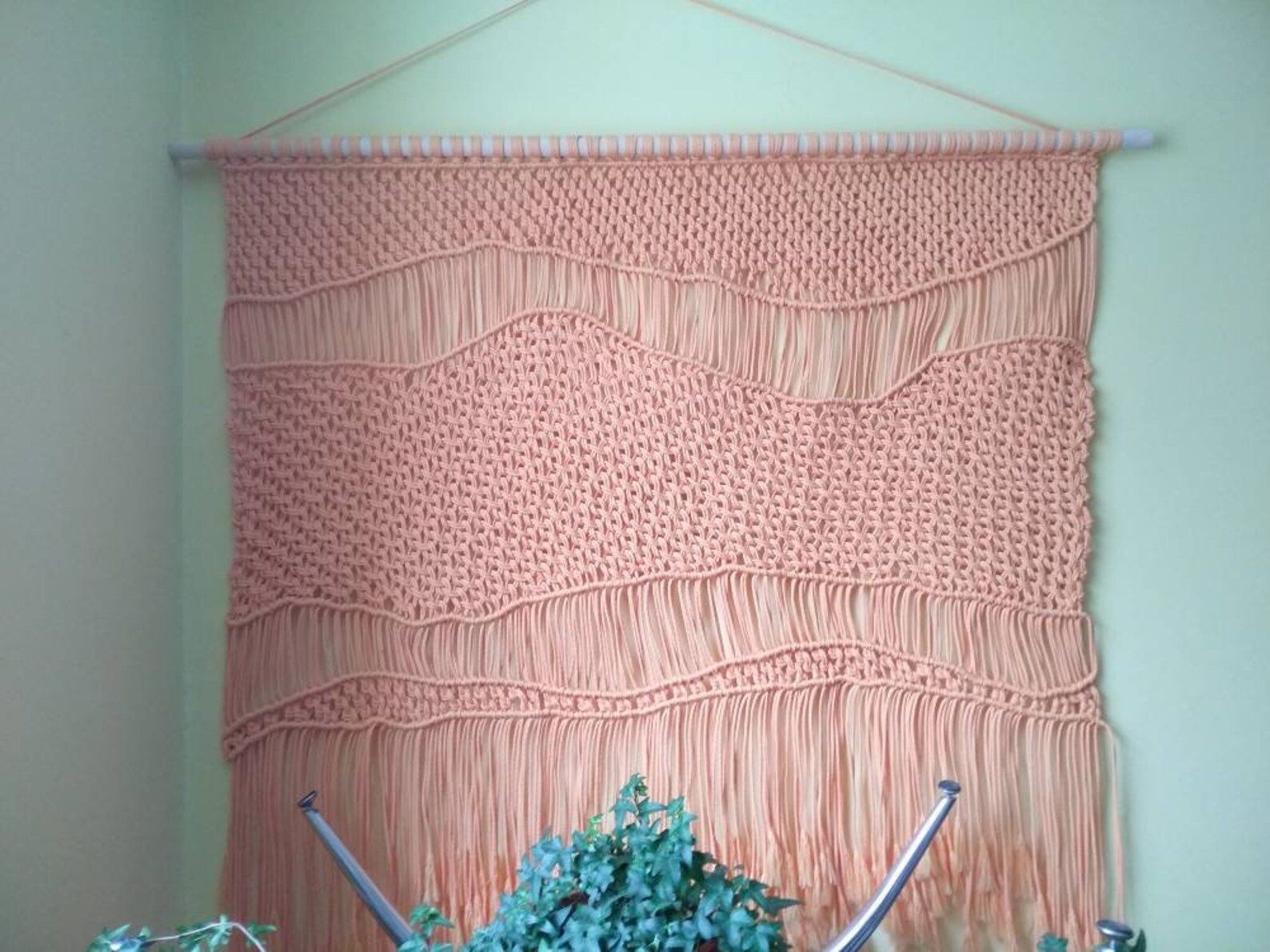 Extra Large 50 Macrame Wall Hanging Natural White Black Etsy