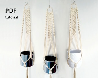 Macrame Plant Hanger DIY Tutorial: Beginner E-Pattern (Digital Download)