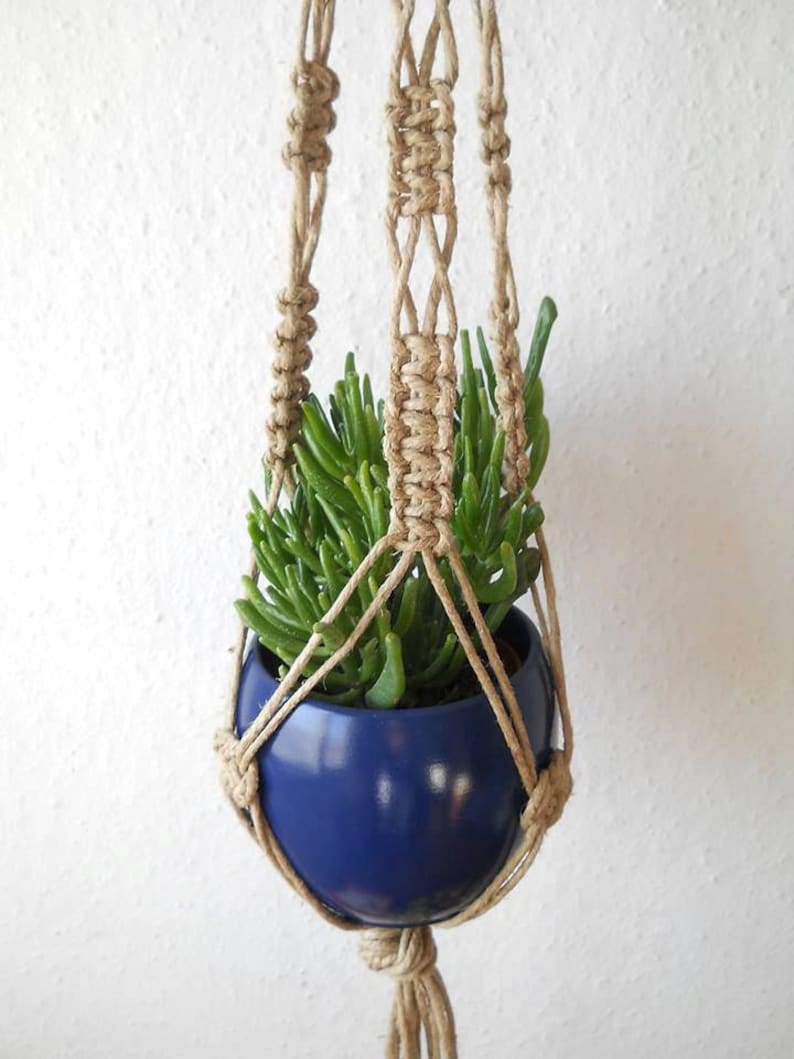 Twine Macrame plant hanger 31 80 cm long can be made Etsy