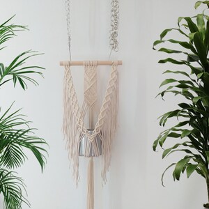 DIY tutorial for macrame plant hanger hanging wall planter, step by step instructions with photos, digital download, DIY pdf, wall hanging zdjęcie 6