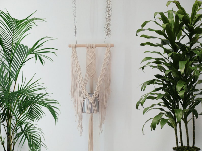 DIY tutorial for macrame plant hanger hanging wall planter, step by step instructions with photos, digital download, DIY pdf, wall hanging zdjęcie 6