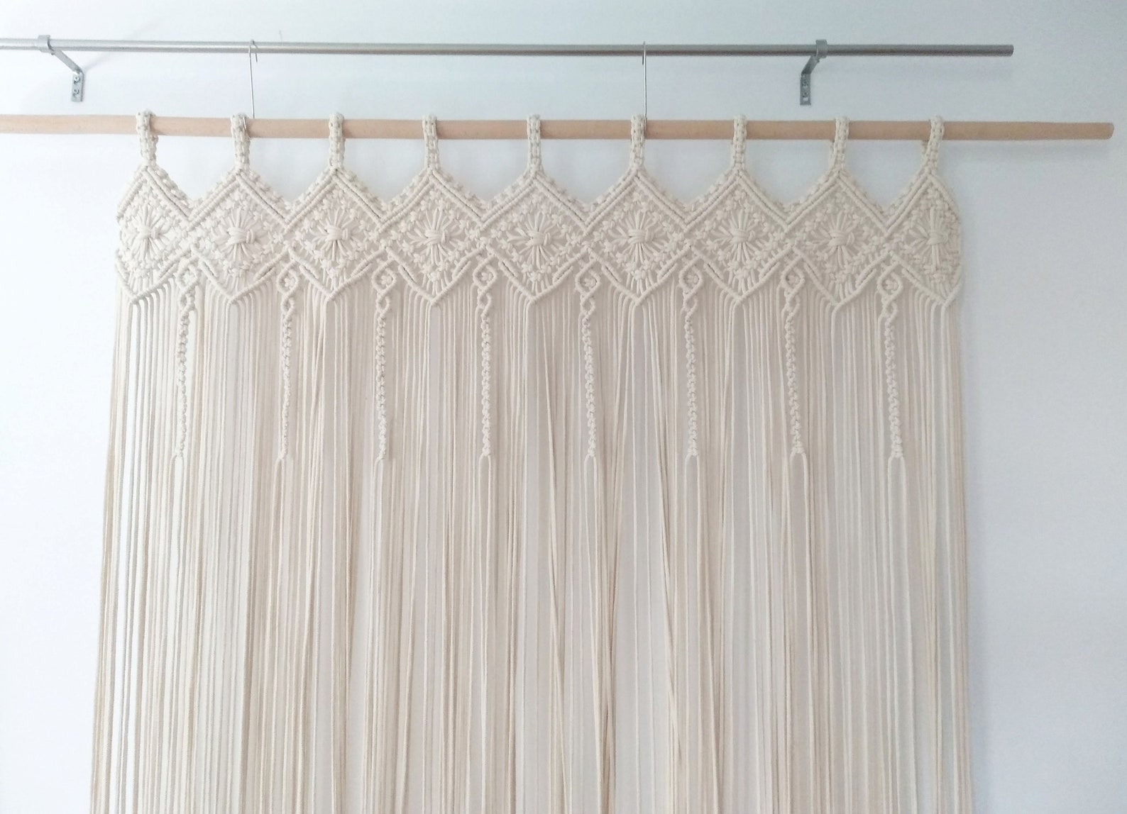 DIY Tutorial for Macrame Curtain Window Drapery/garland Door Etsy