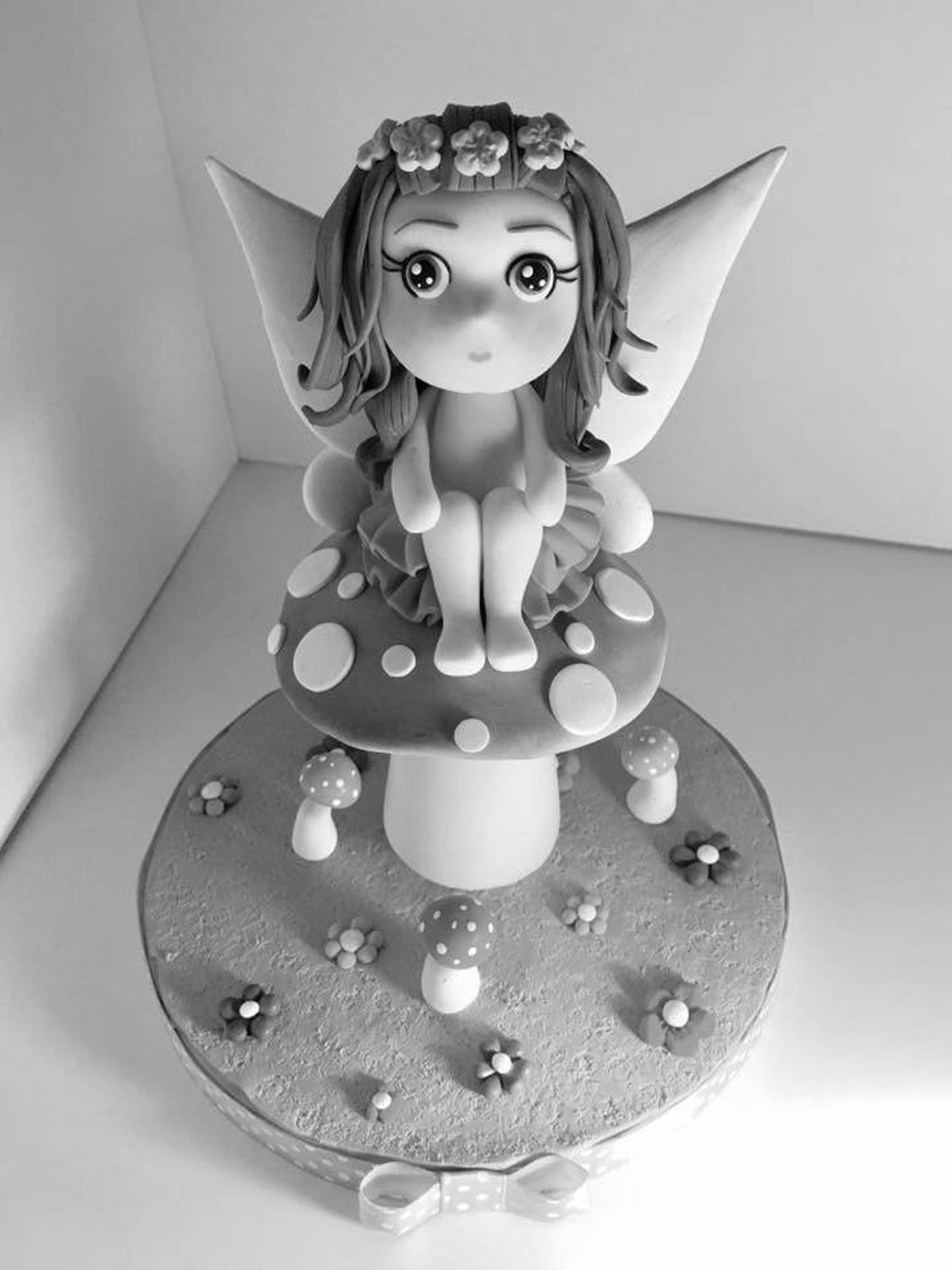 Polymer Clay Fairy Fairy Figurine Fairy Cake Topper Etsy