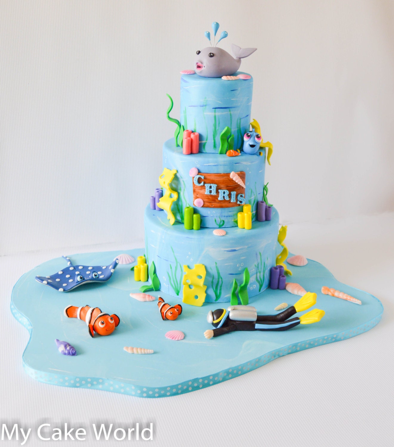 Nemo and Friends Cake Toppers Set Finding Nemo Party - Etsy New Zealand